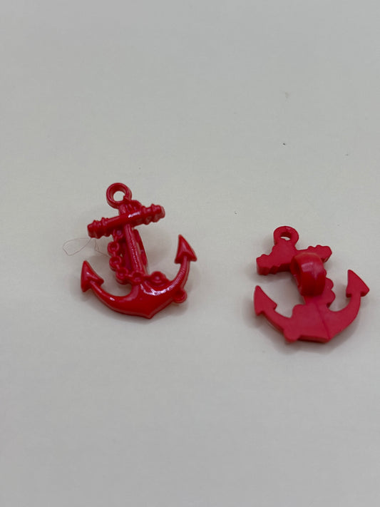 Anchor shaped button