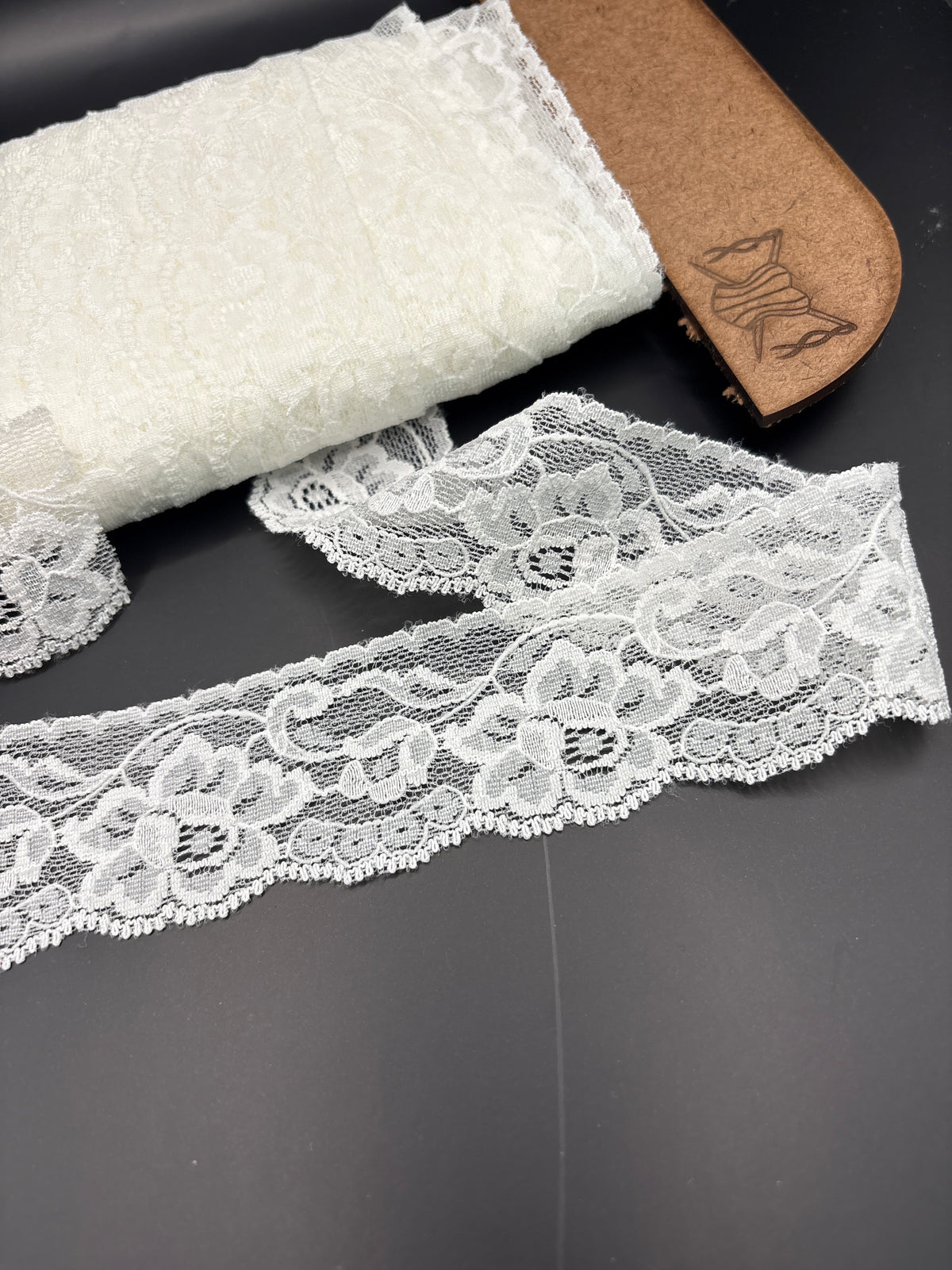 Off white flower lace