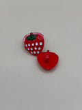 Strawberry Shaped button