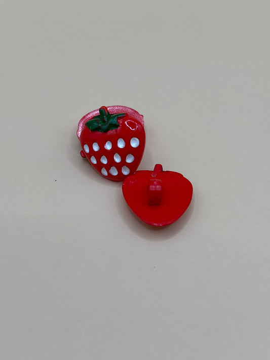 Strawberry Shaped button