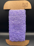 Lilac embroidered tulle lace