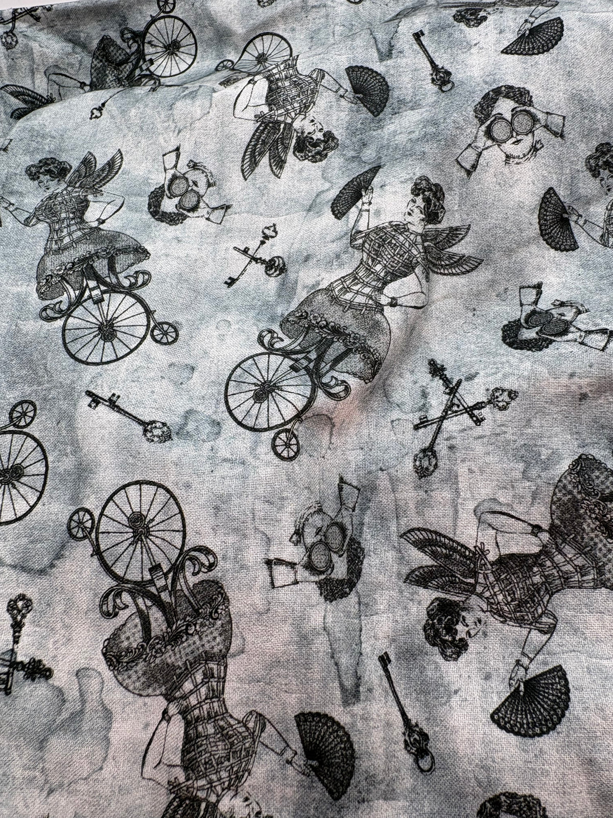 Full Steam ahead cotton fabric
