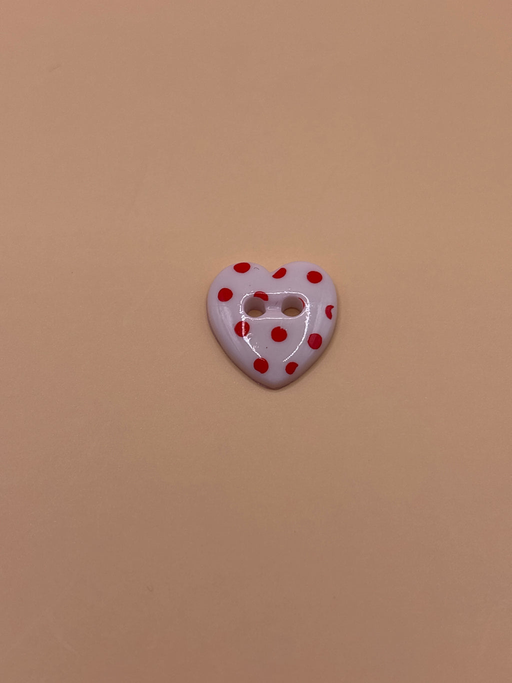 Heart shaped buttons