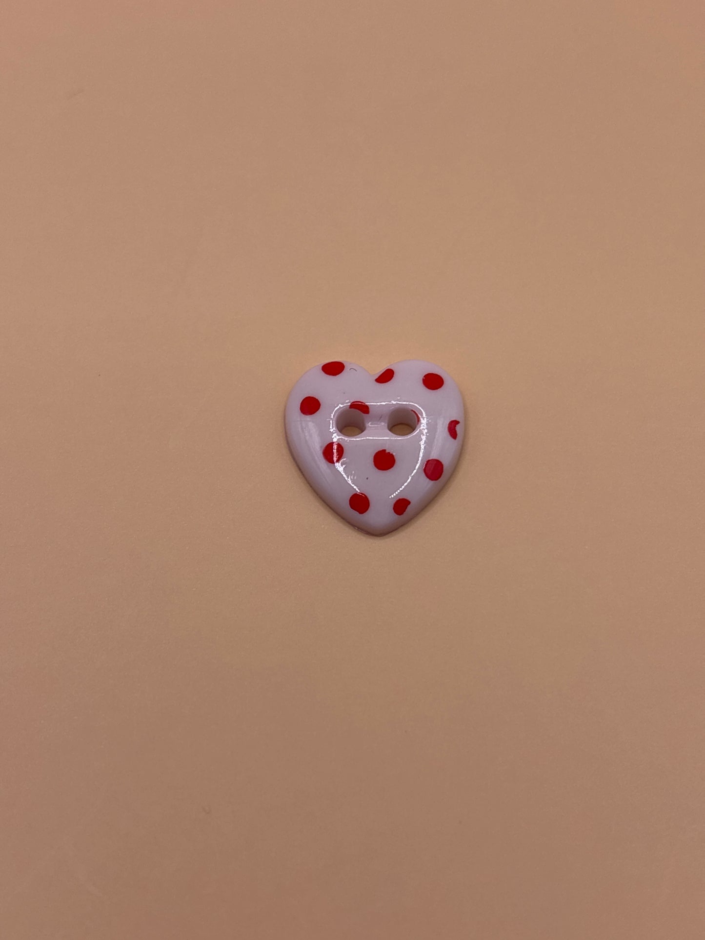 Heart shaped buttons