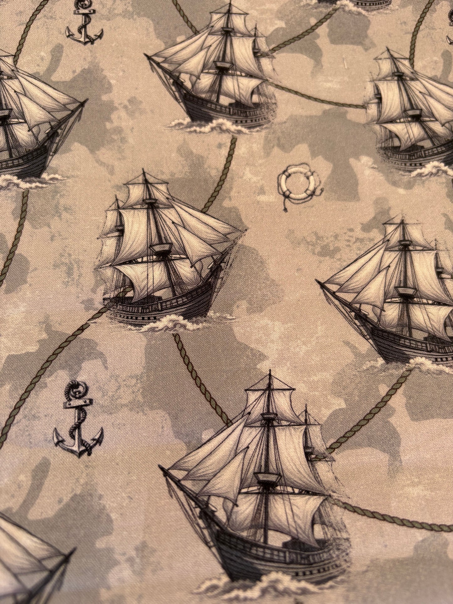 Tall ships 100% cotton