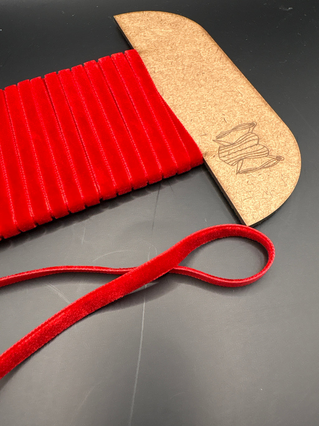 Red velvet ribbon 7mm