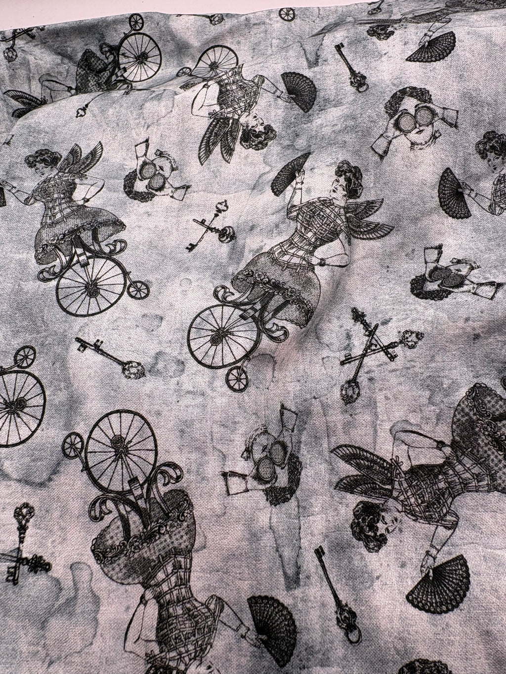 Full Steam ahead cotton fabric