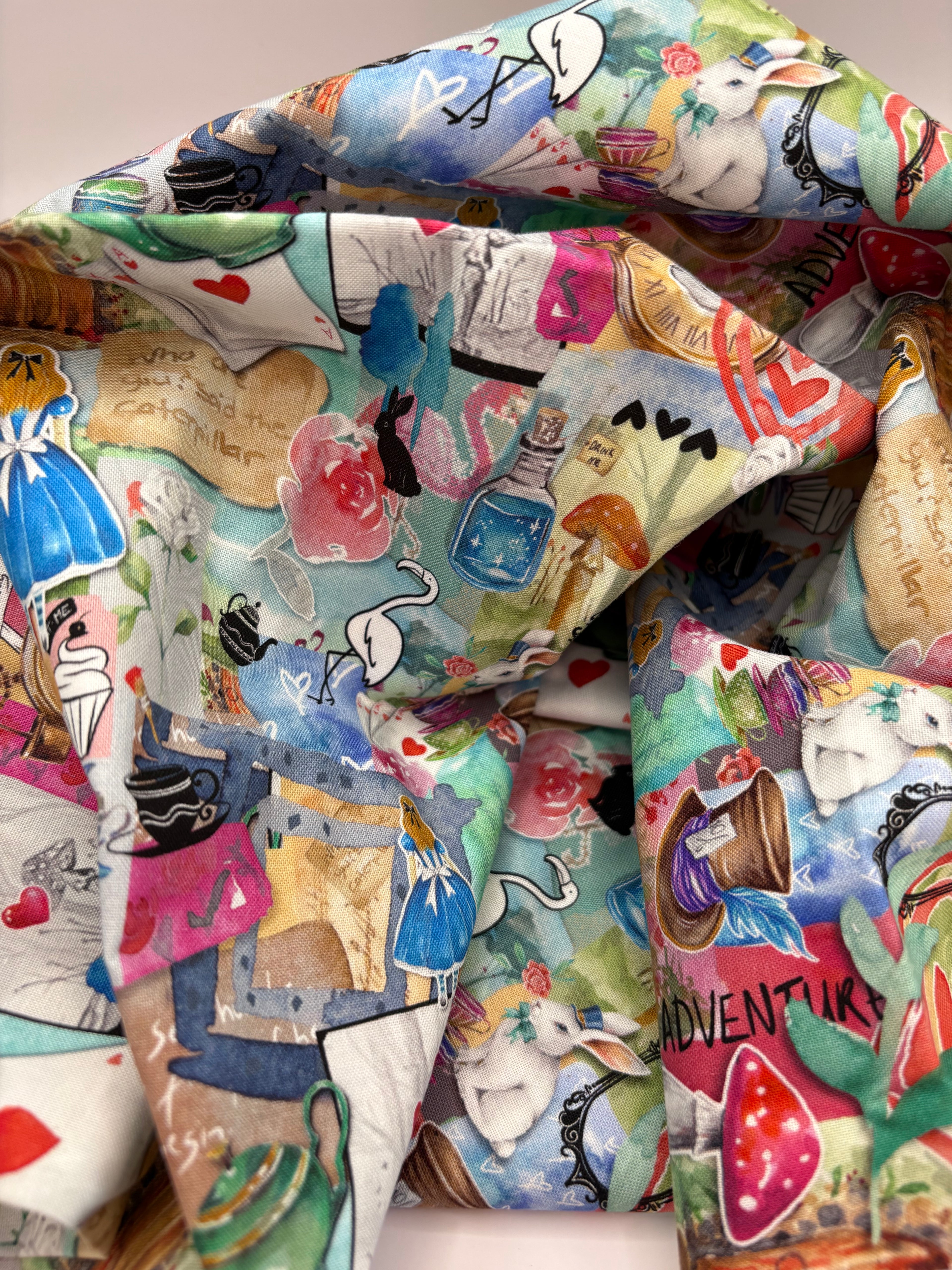 Alice Collage cotton fabric