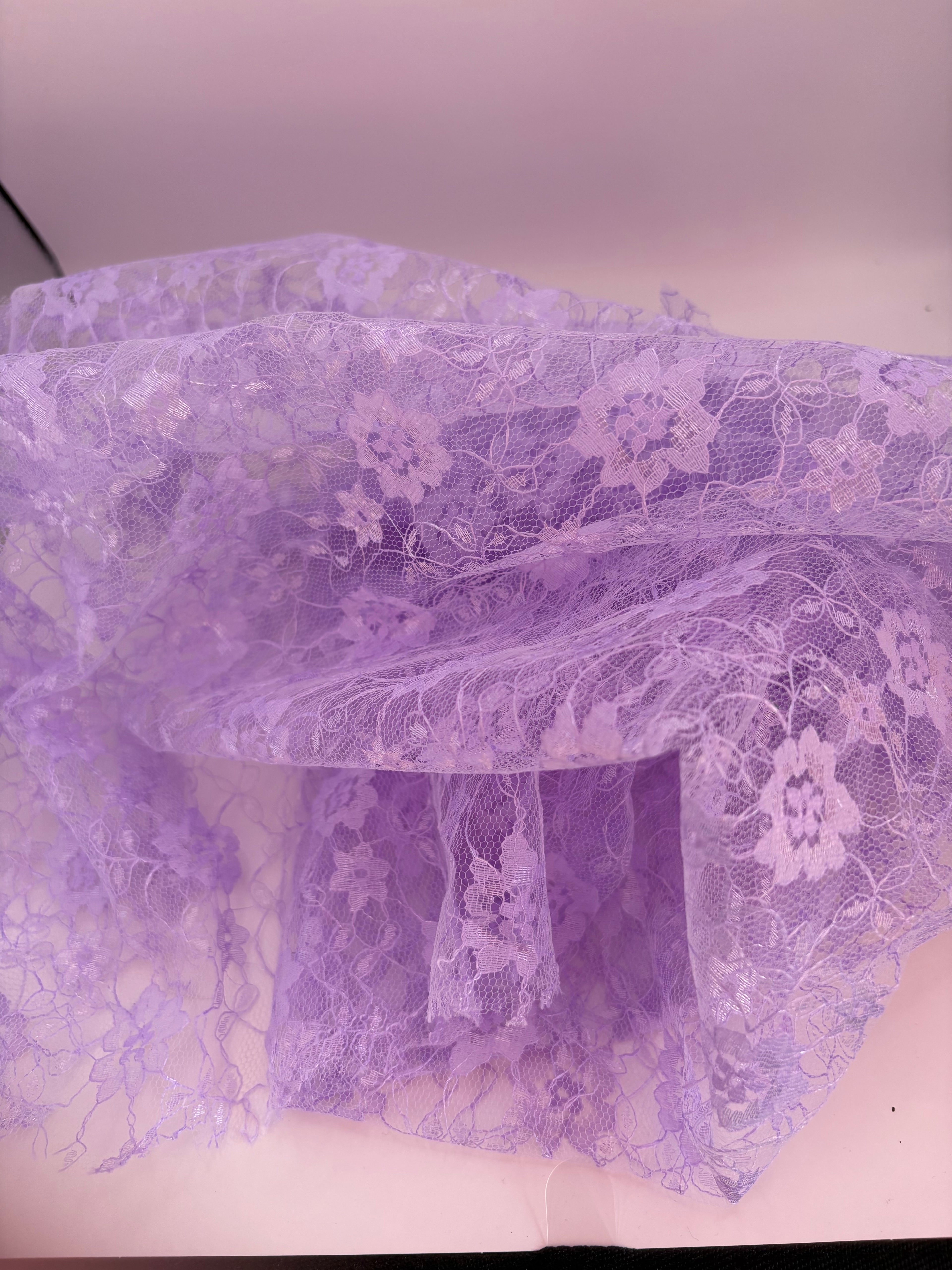 Plan dyed polyester lace