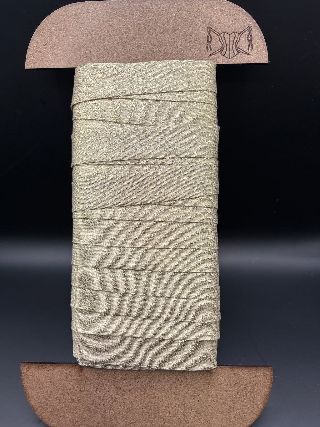 Bias Binding Metallic gold