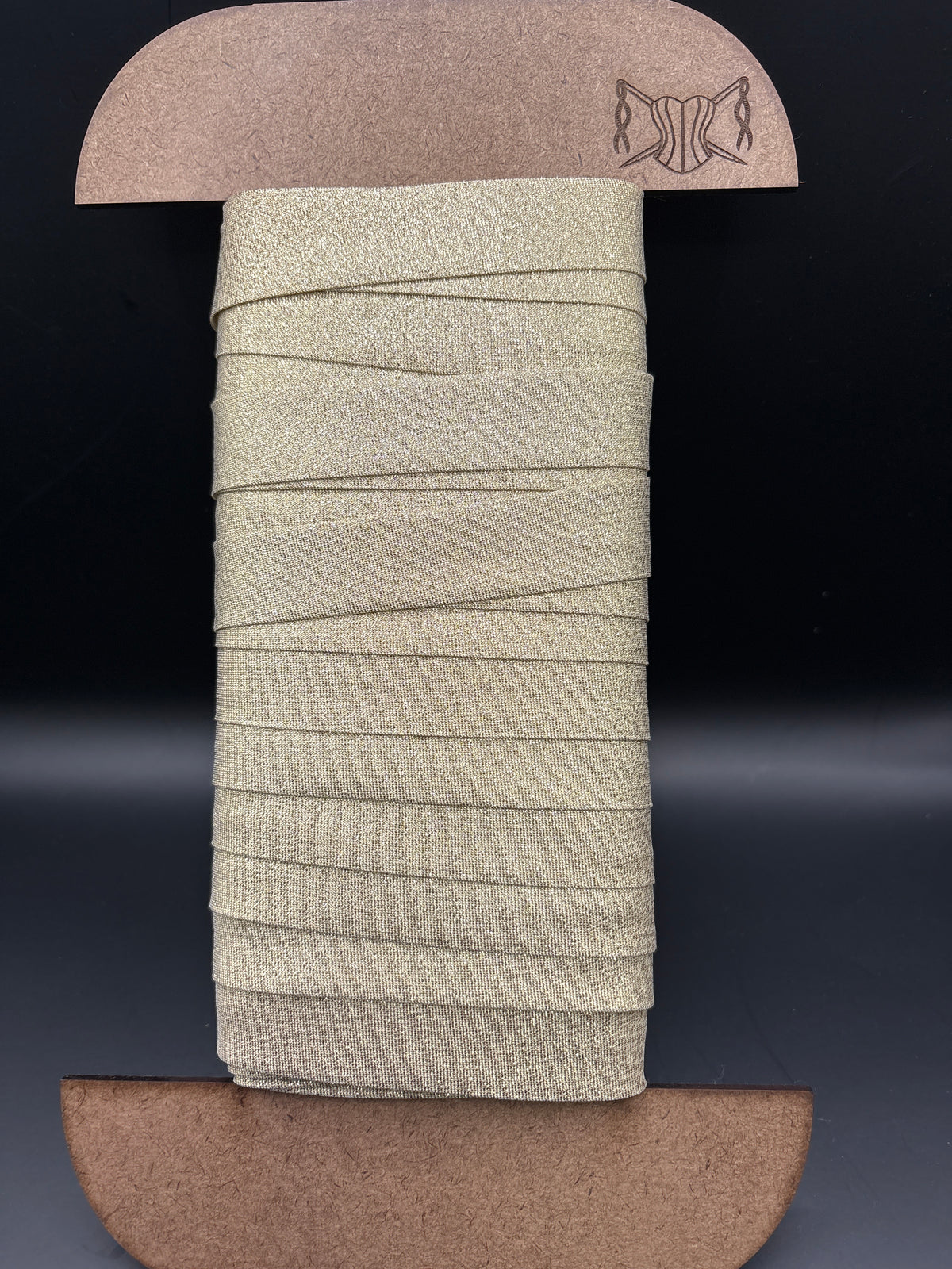 Bias Binding Metallic gold