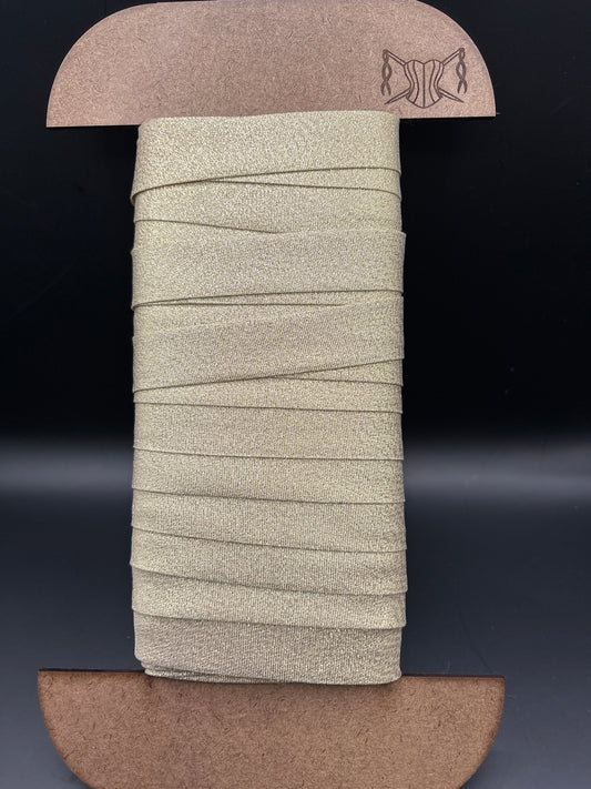 Bias Binding Metallic gold