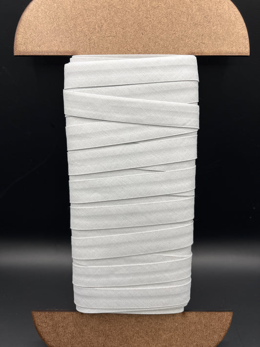 Bias binding poly cotton light grey