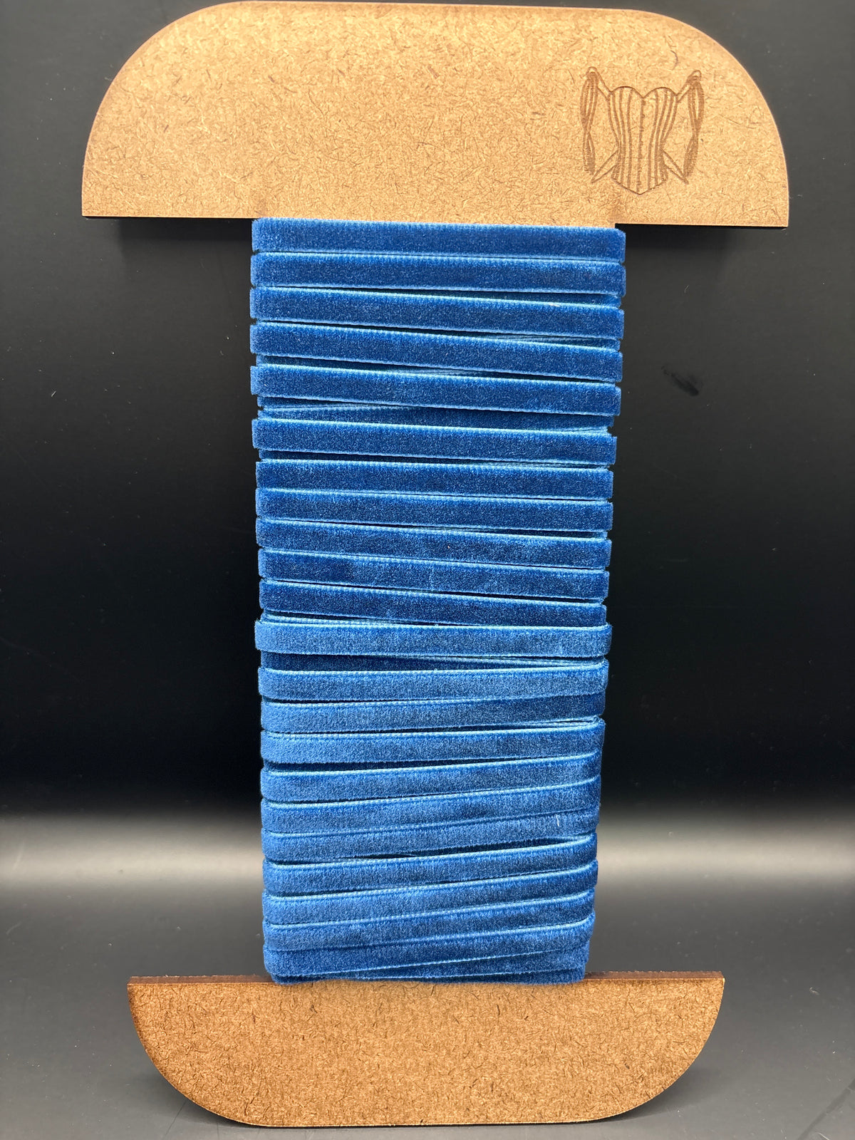 Royal blue velvet ribbon 7mm