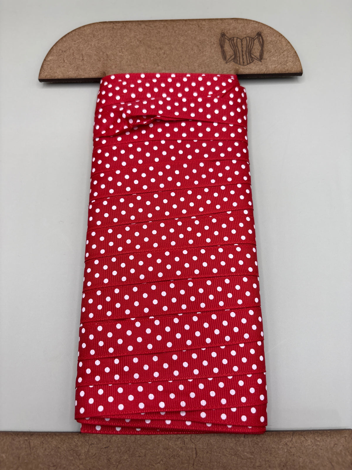 Red polka dot ribbon