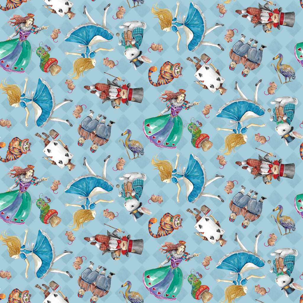 Alice Characters cotton fabric