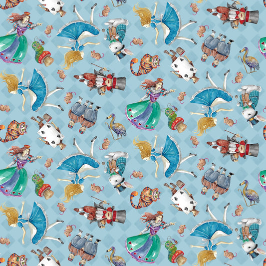 Alice Characters cotton fabric
