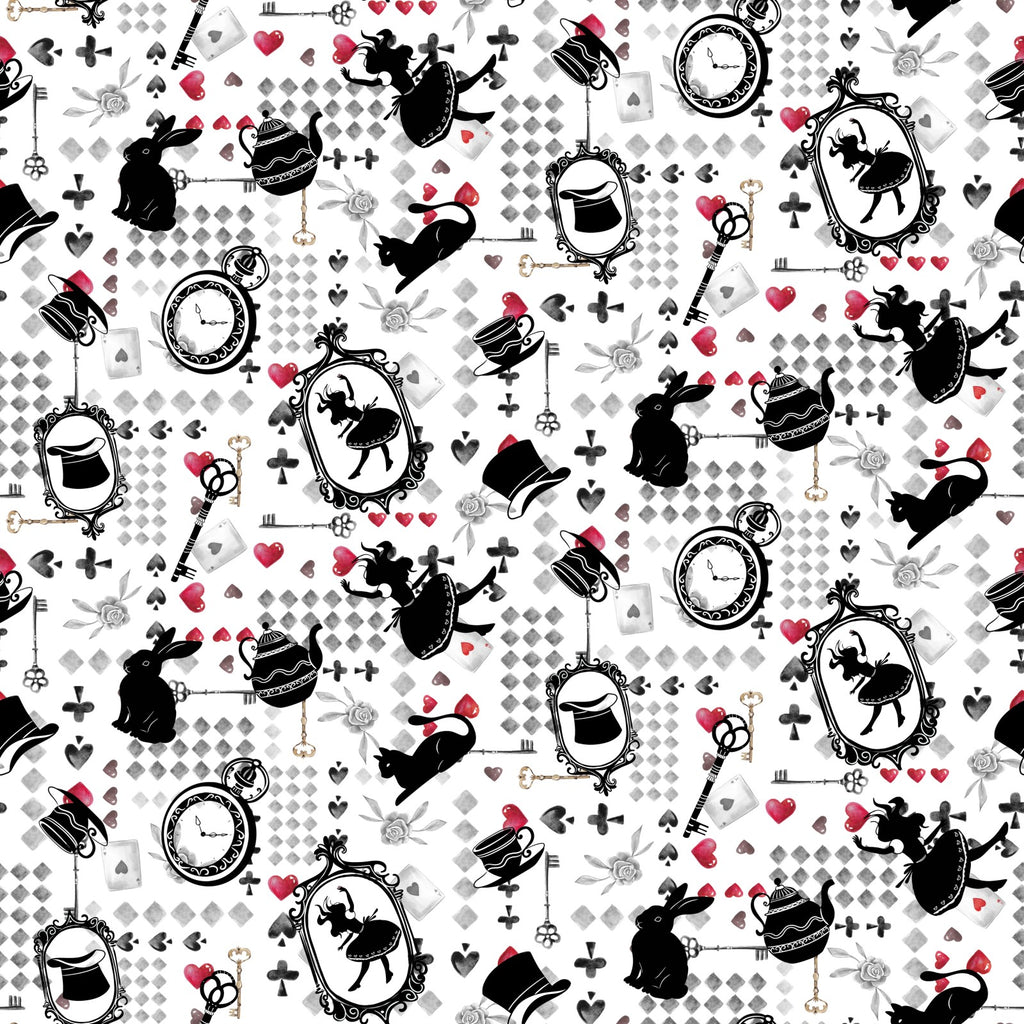 Alice Silhouettes cotton fabric