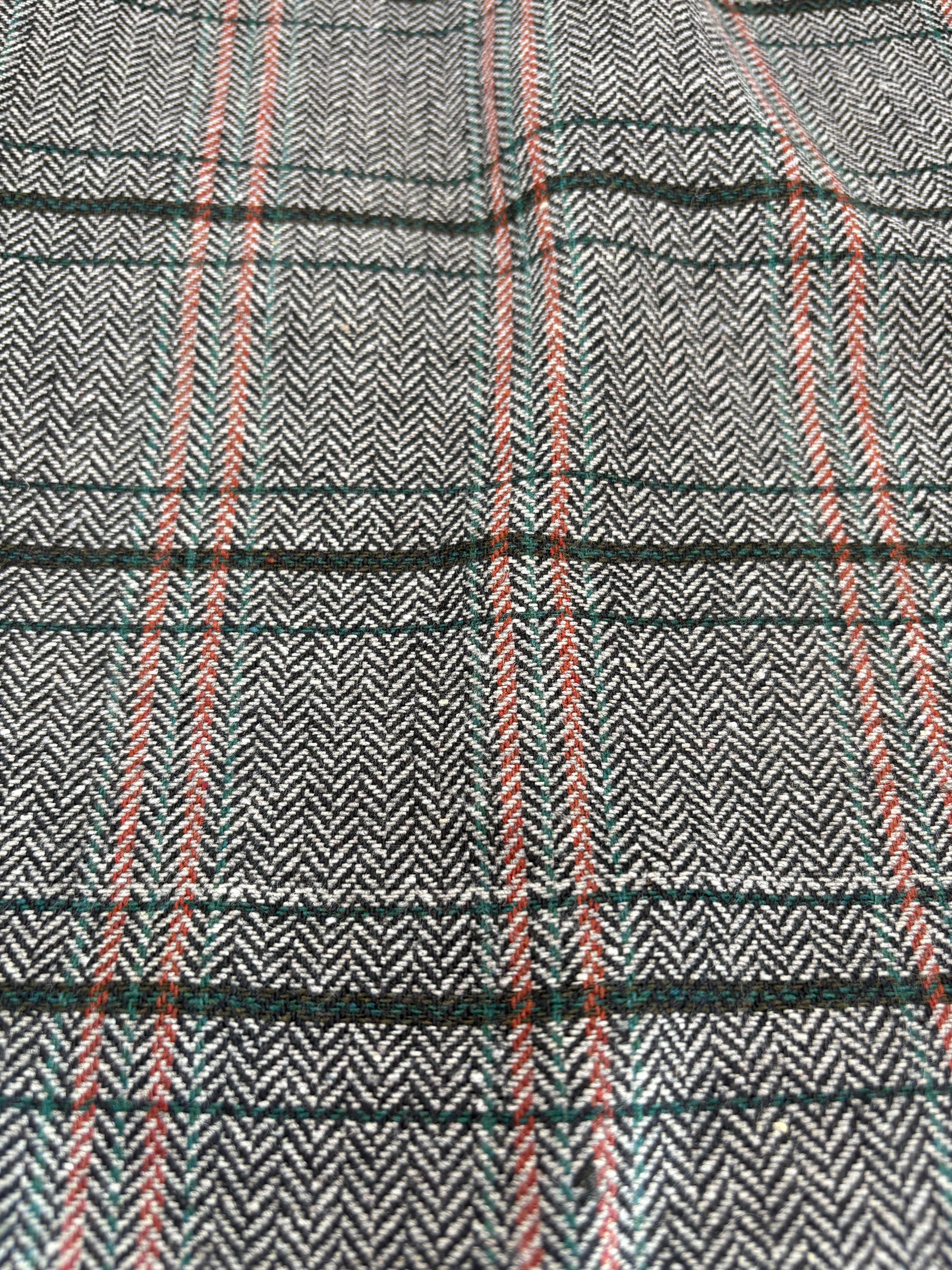 Poly Woven Tweed look Herringbone