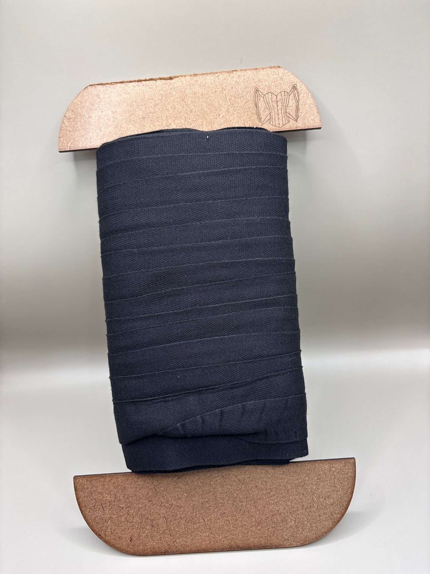 Cotton tape 25mm black