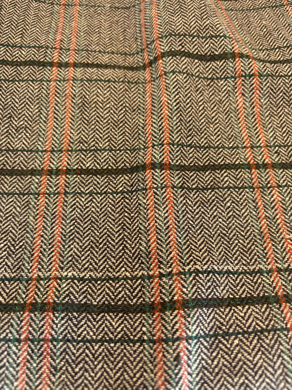 Poly Woven Tweed look Herringbone