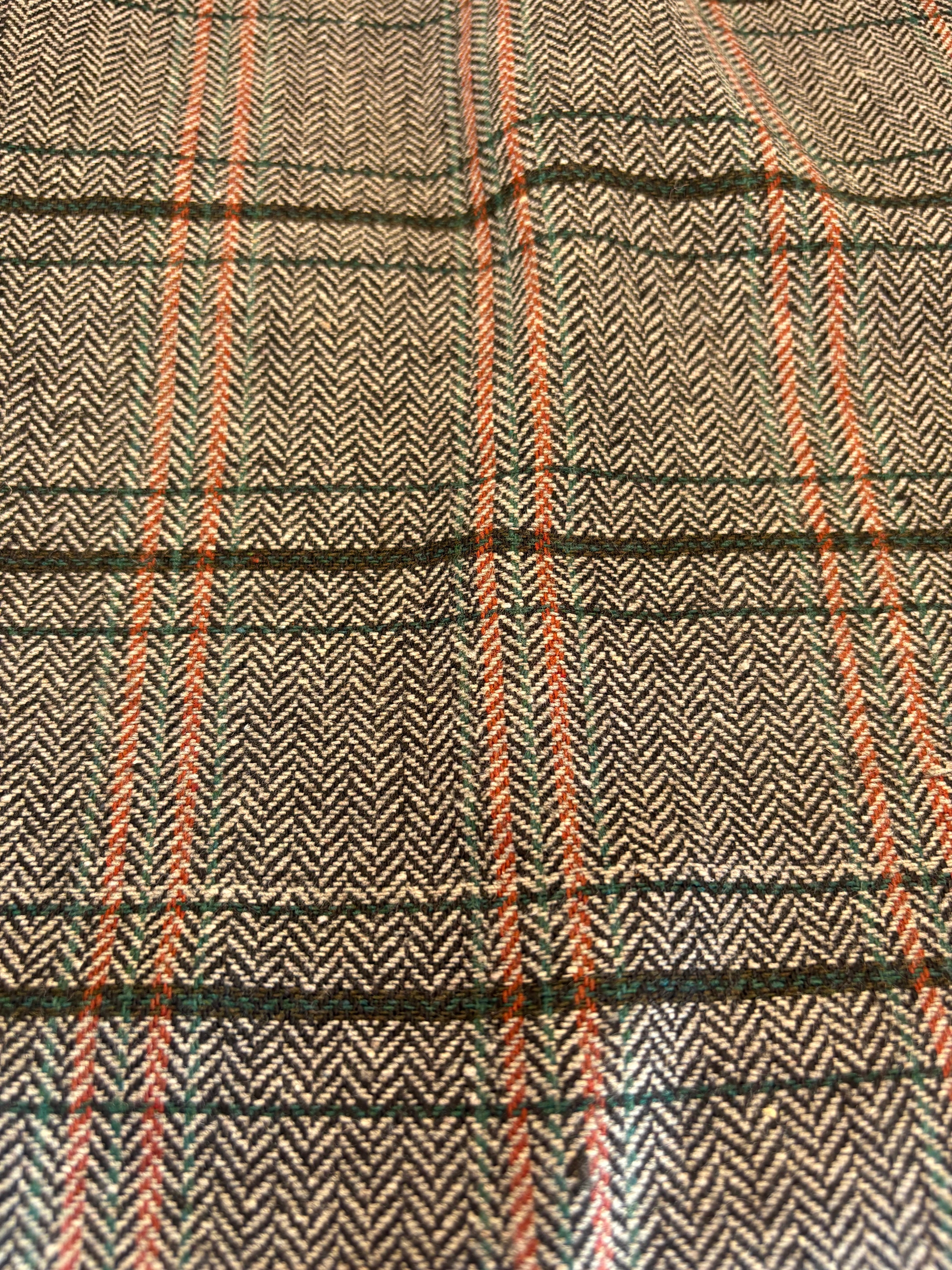 Poly Woven Tweed look Herringbone