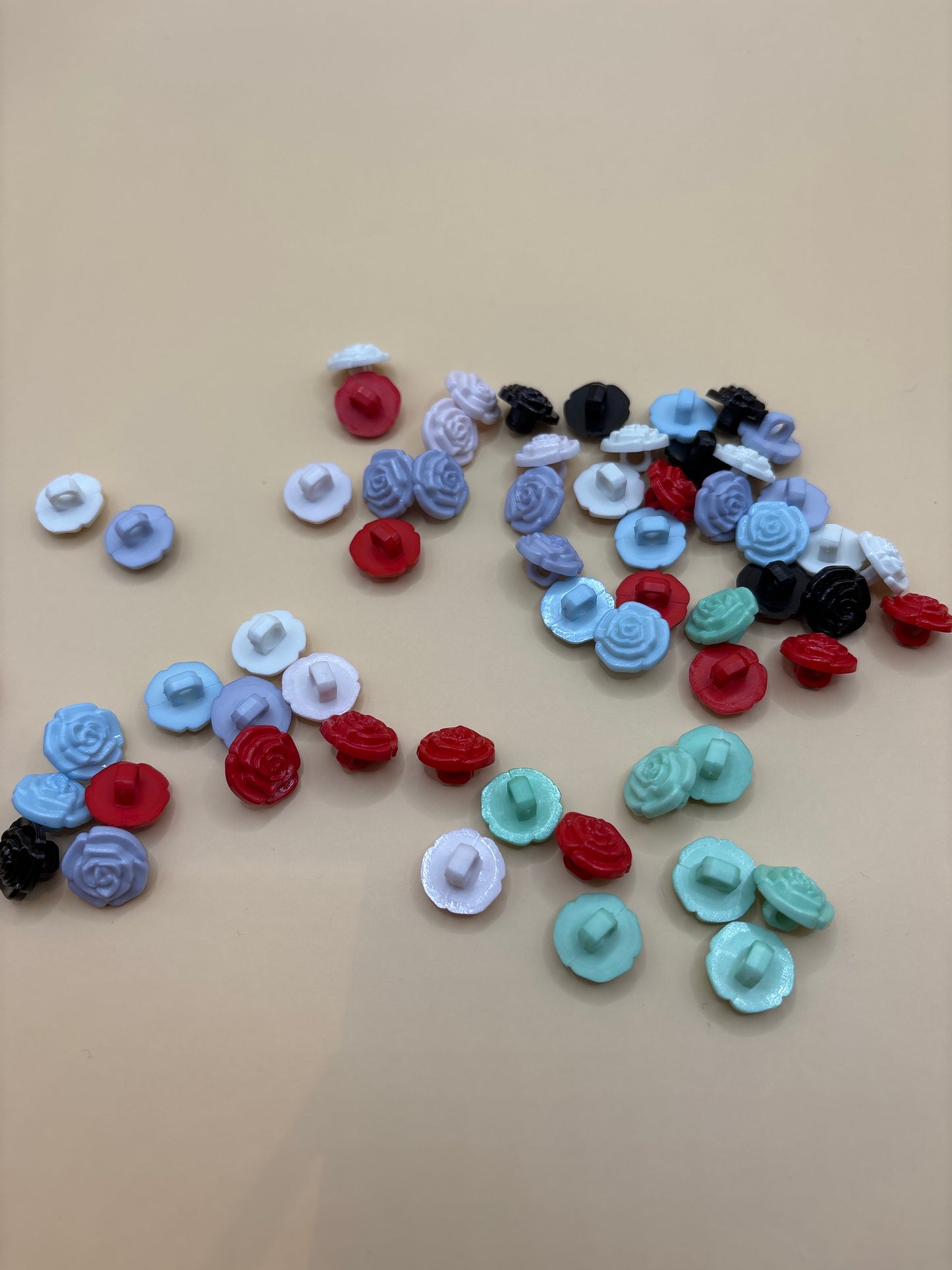 Rose shaped buttons