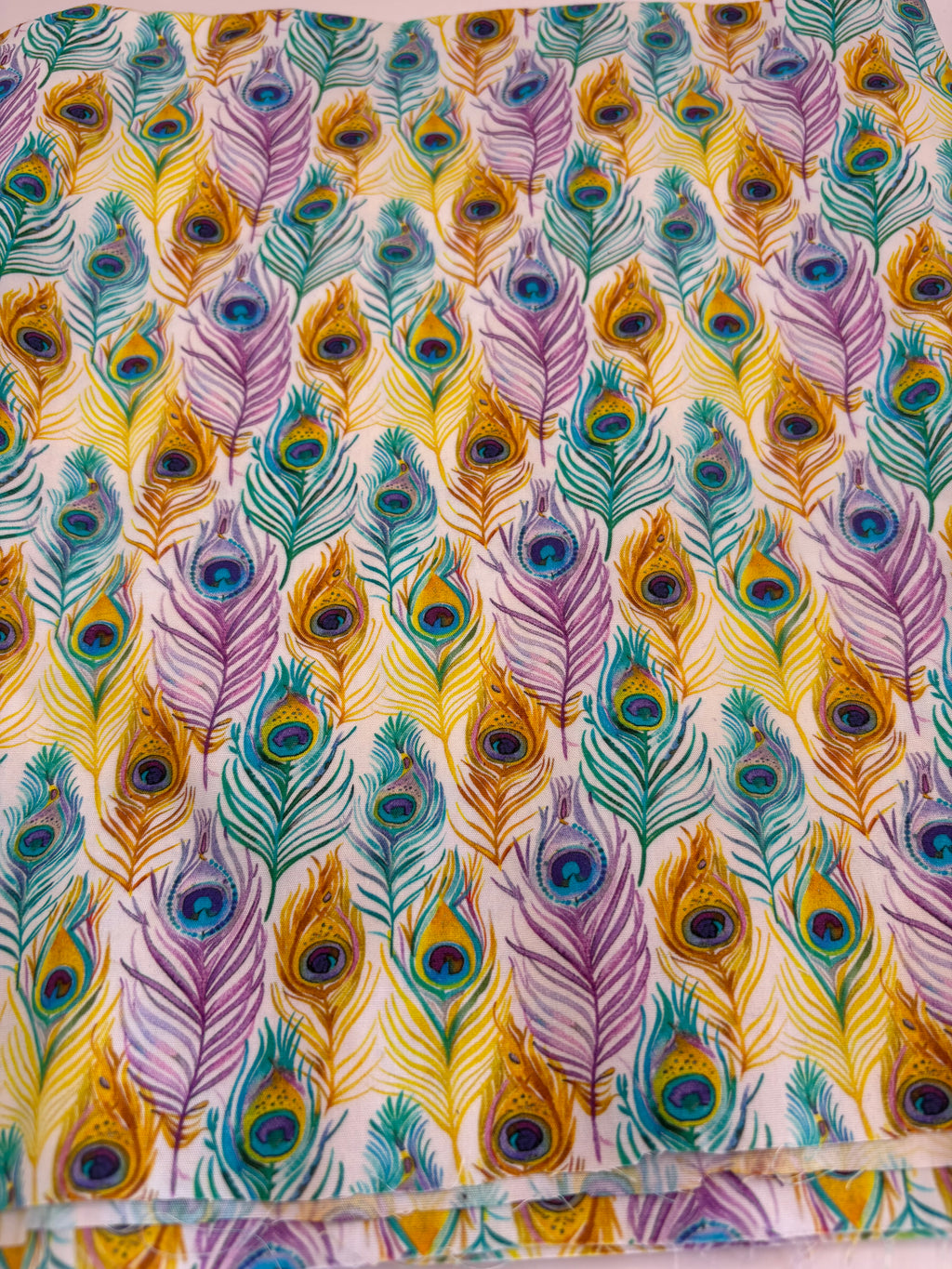 Peacock feathers