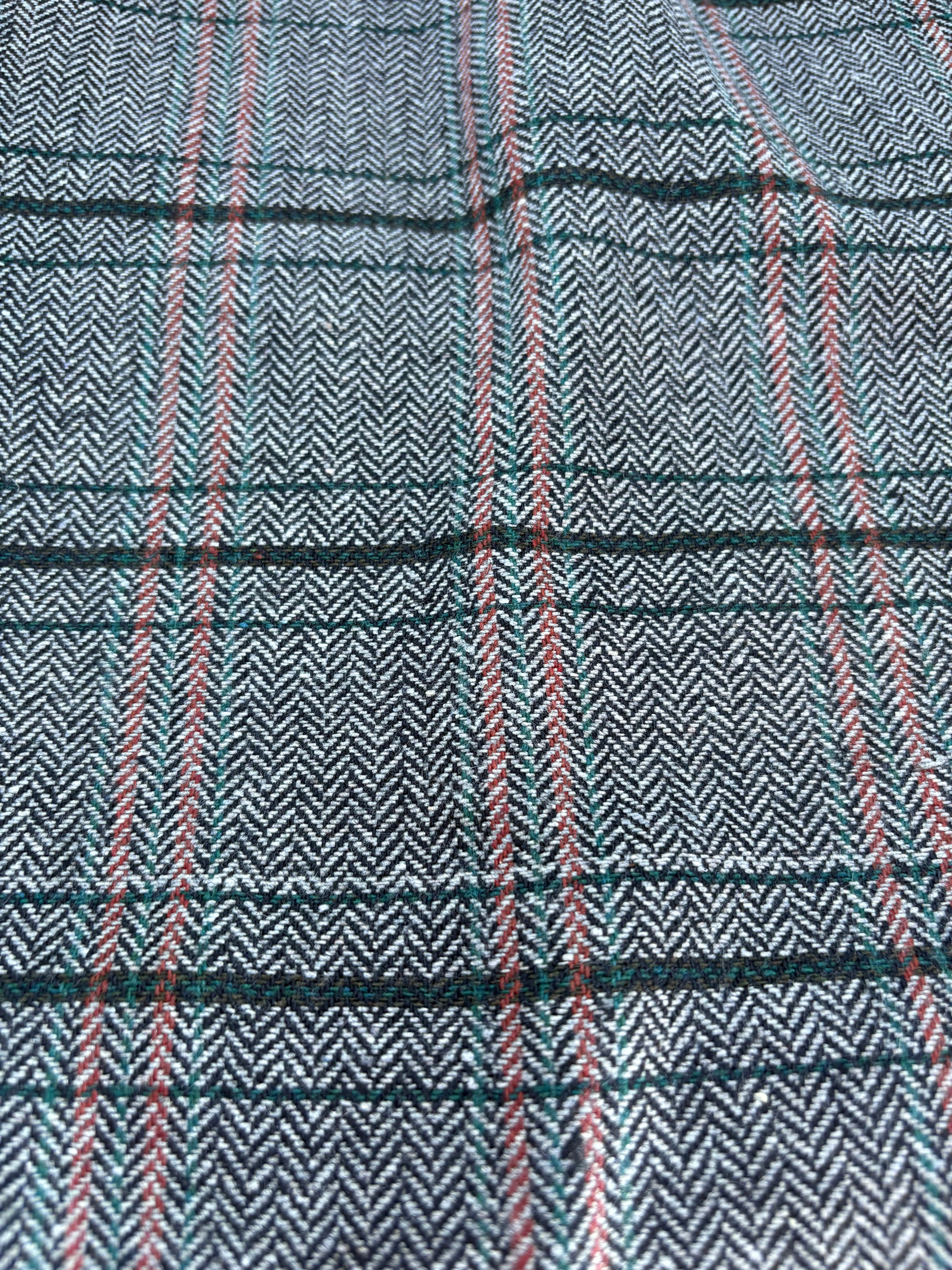 Poly Woven Tweed look Herringbone
