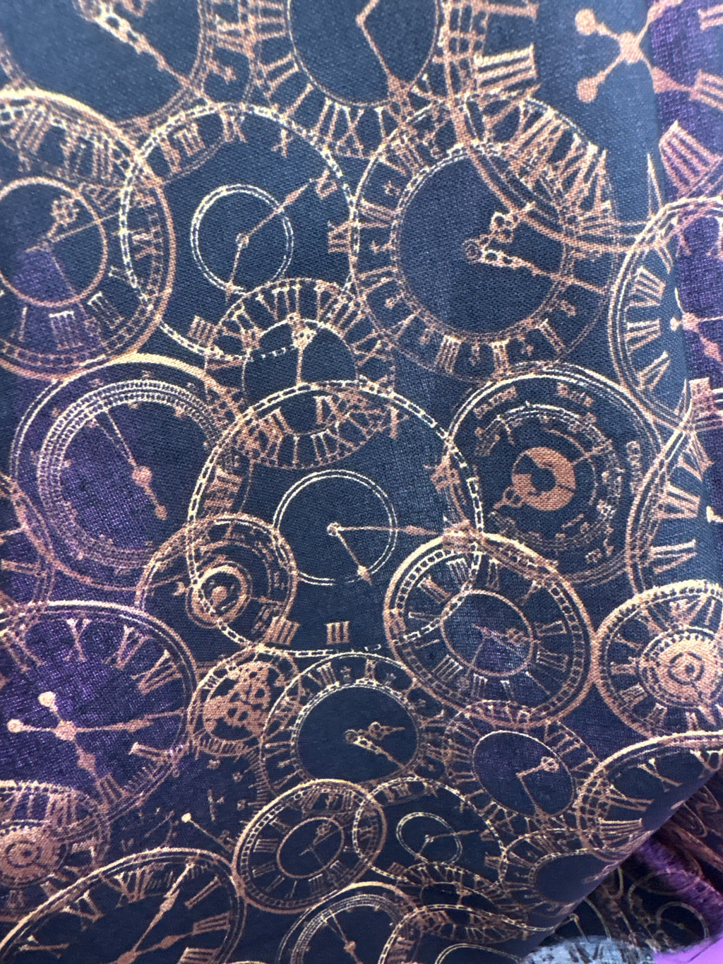 Steampunk clocks cotton