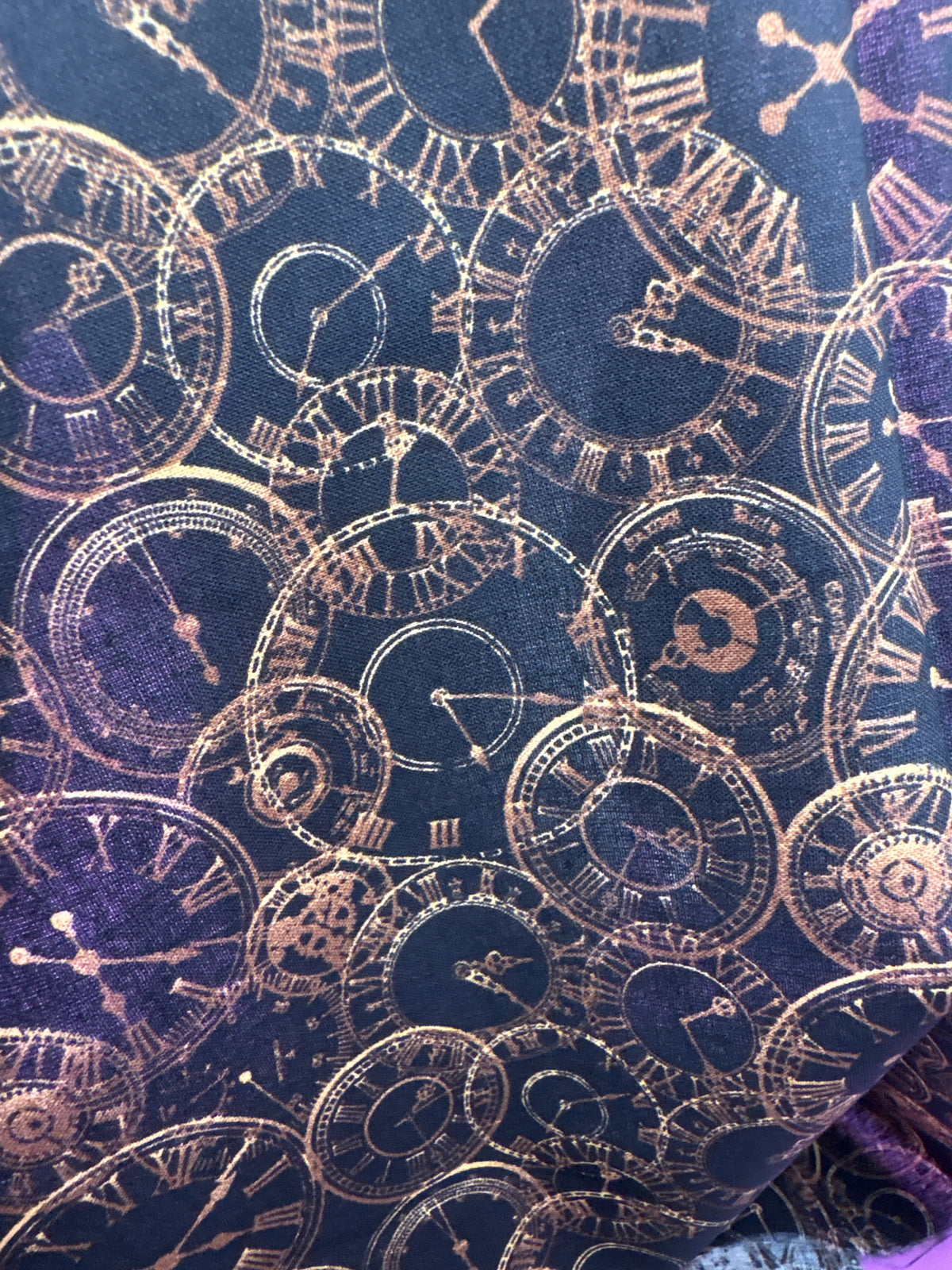 Steampunk clocks cotton