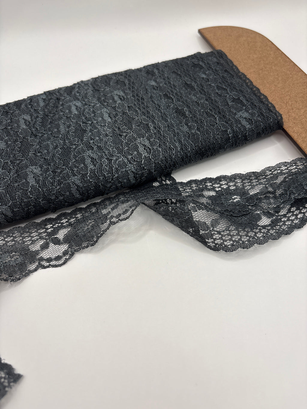 Dark Grey flower lace