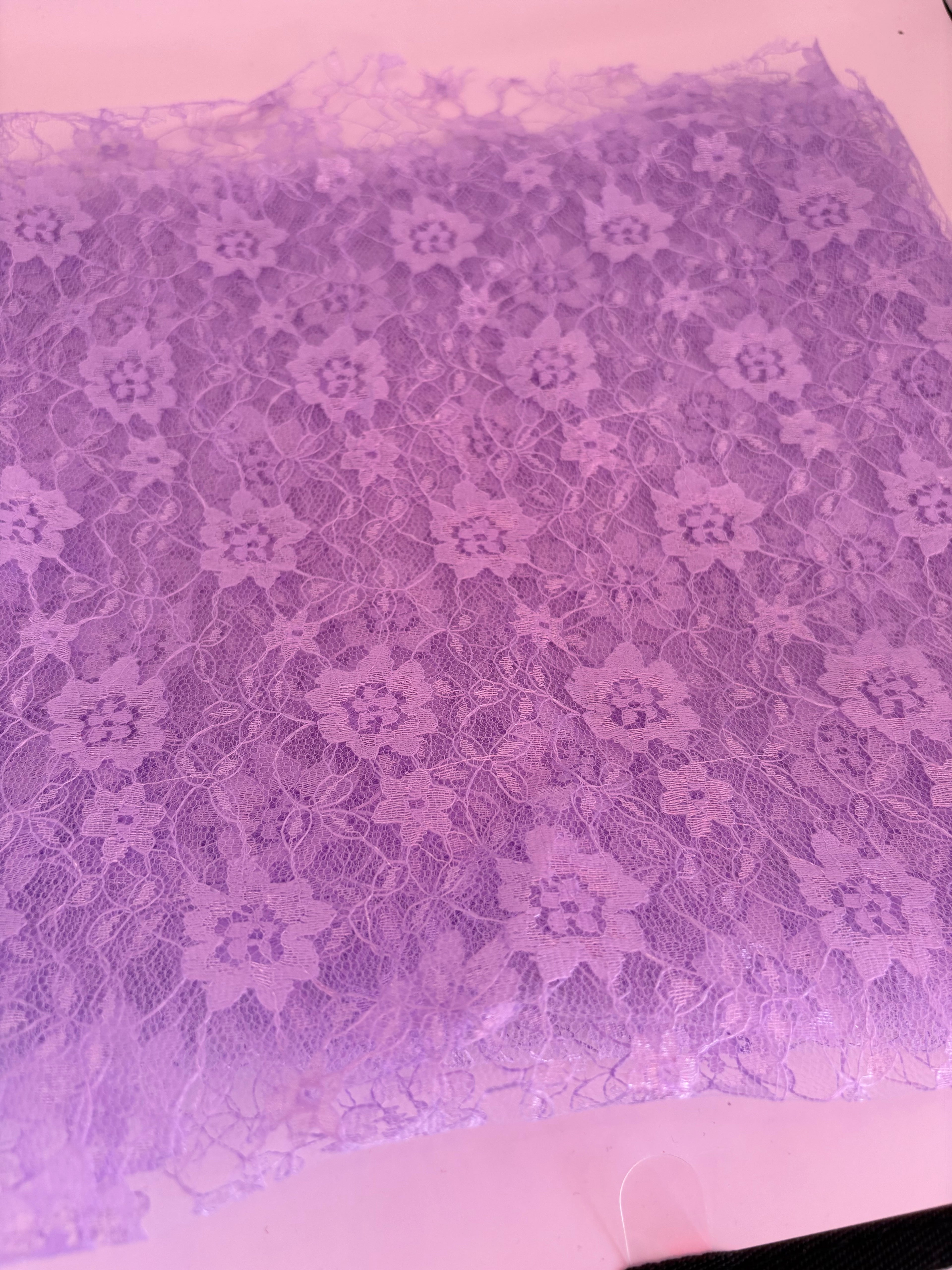Plan dyed polyester lace