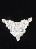 light ivory Guipure type floral motifs