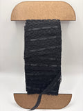 Black nylonlace with black ribbon