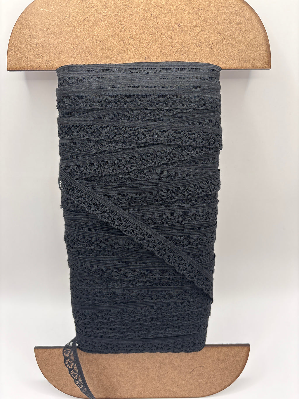 Black lace trim