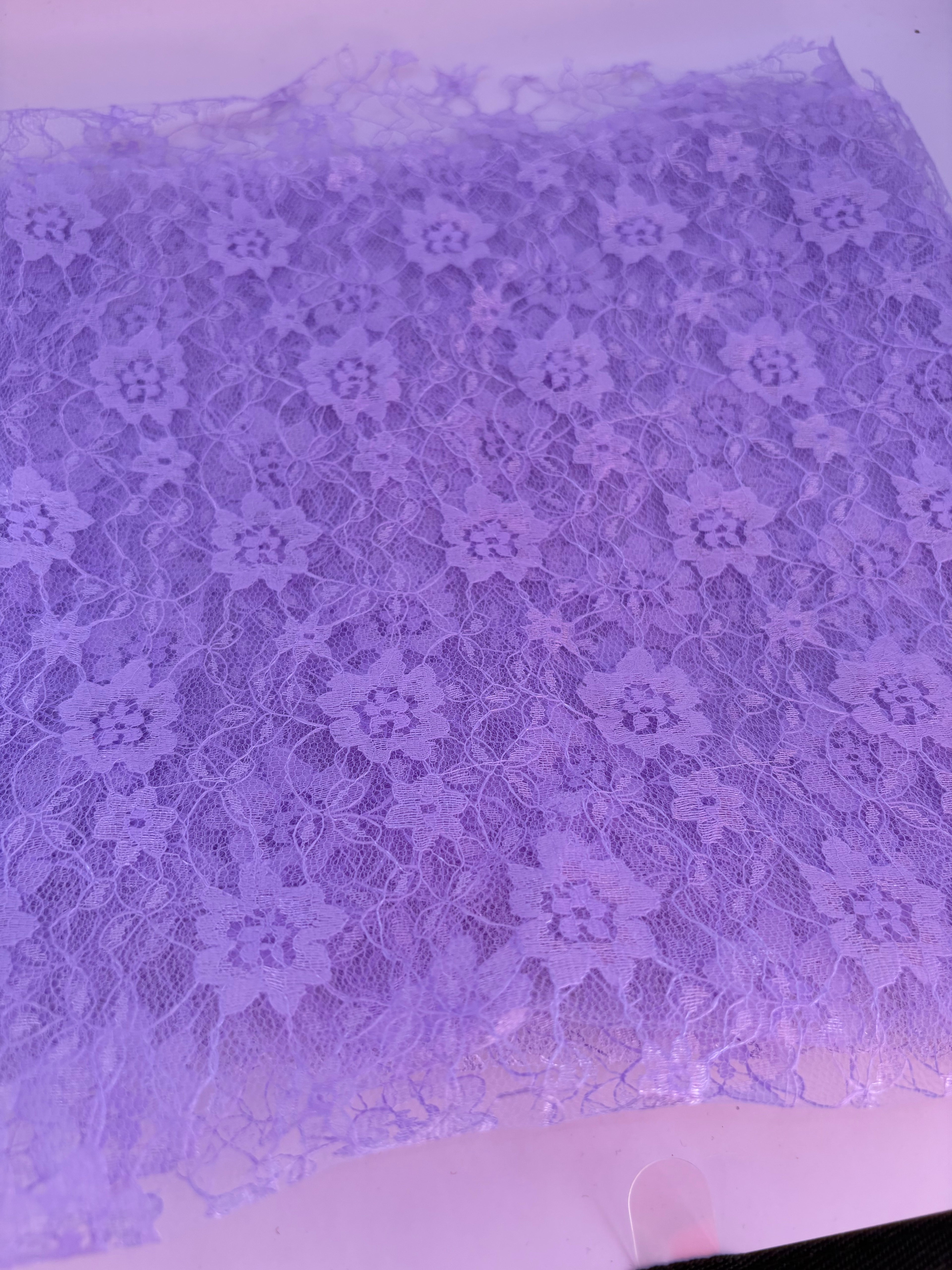 Plan dyed polyester lace