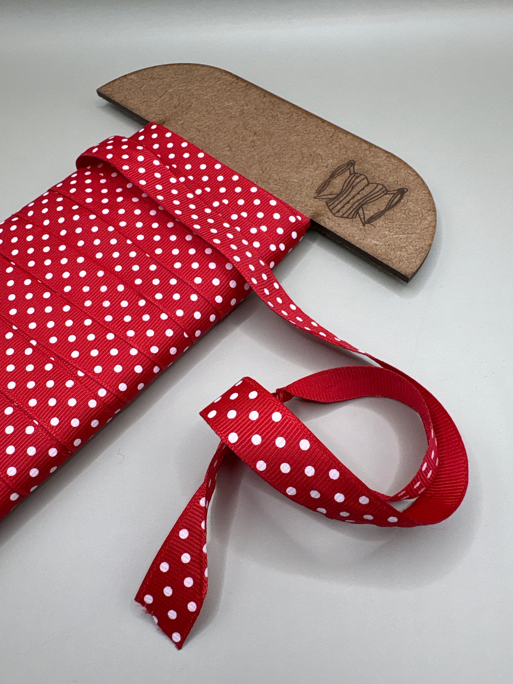 Red polka dot ribbon