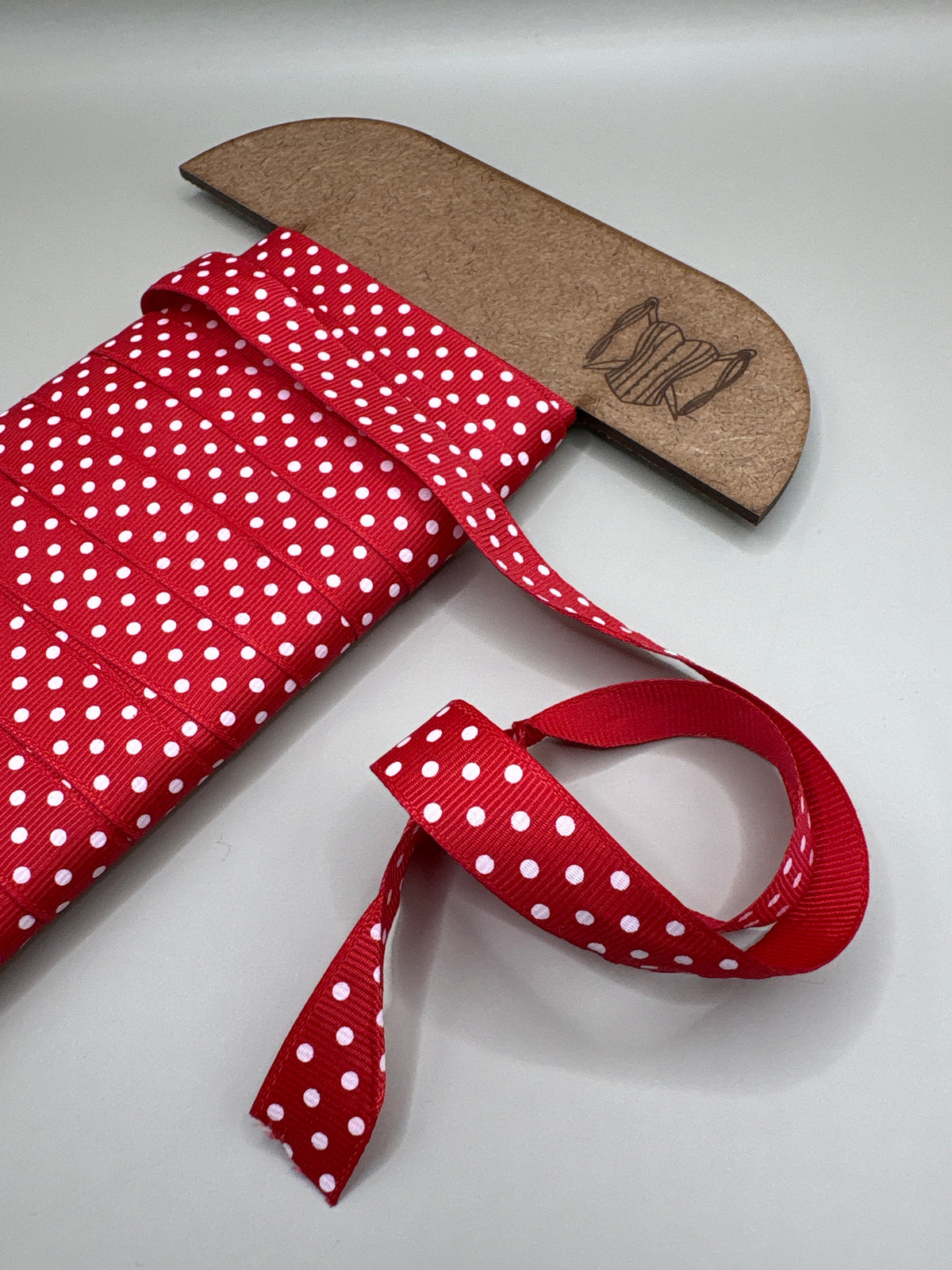 Red polka dot ribbon