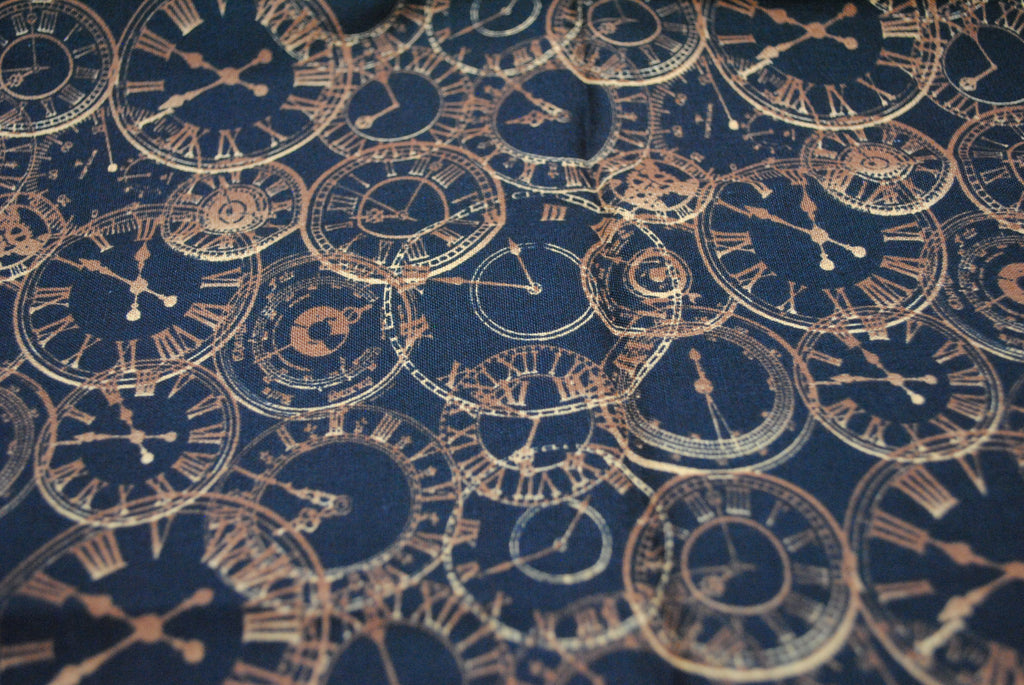 Steampunk clocks cotton