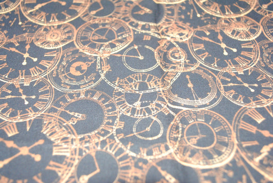 Steampunk clocks cotton