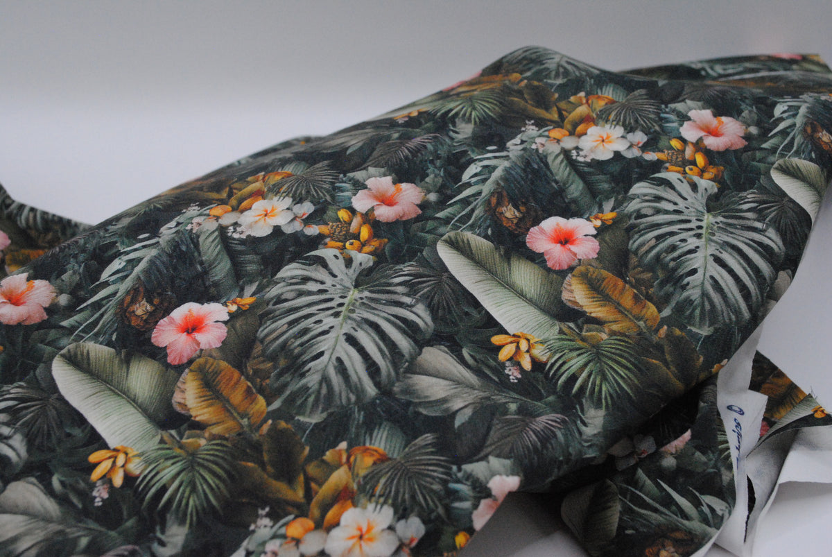 Rose & Hubble banana plant cotton poplin