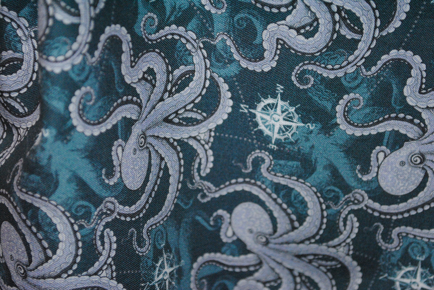 Sail across the sea Octopus fabric