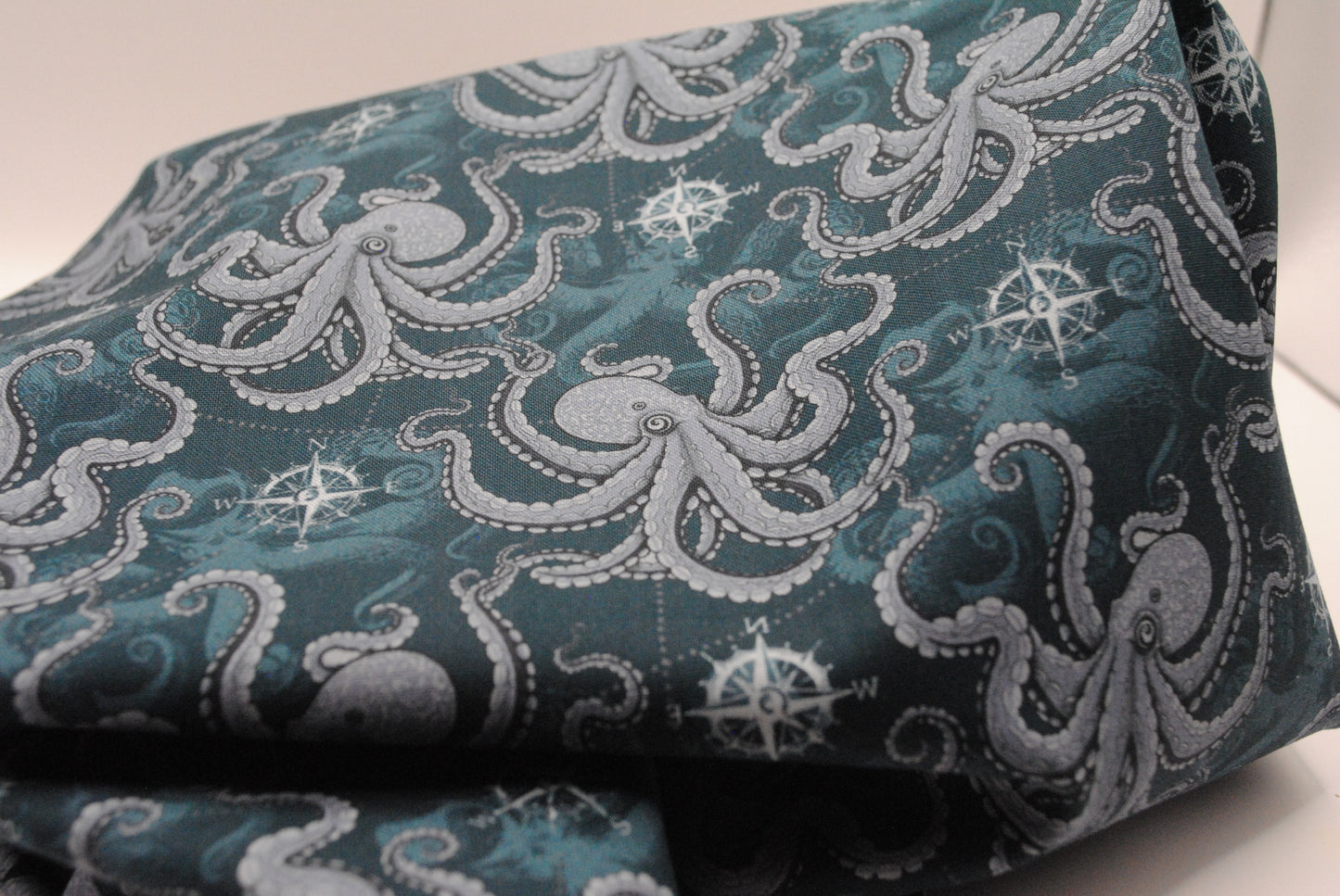 Sail across the sea Octopus fabric