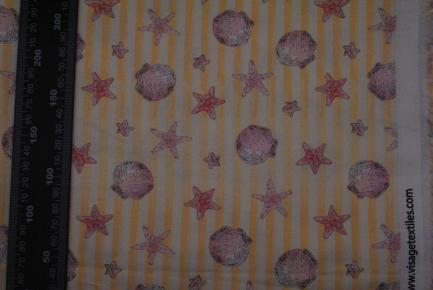 Sundaes by the Sea Shell Stripe 100% cotton