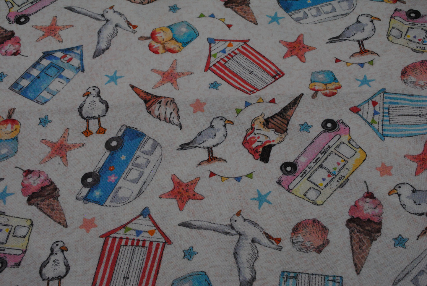 Sundaes by the Sea Coastal Visit 100% cotton