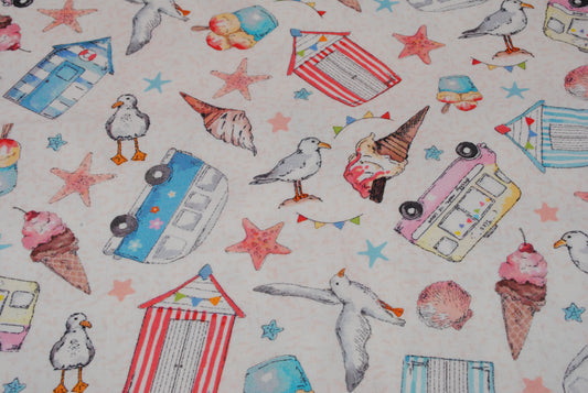 Sundaes by the Sea Coastal Visit 100% cotton