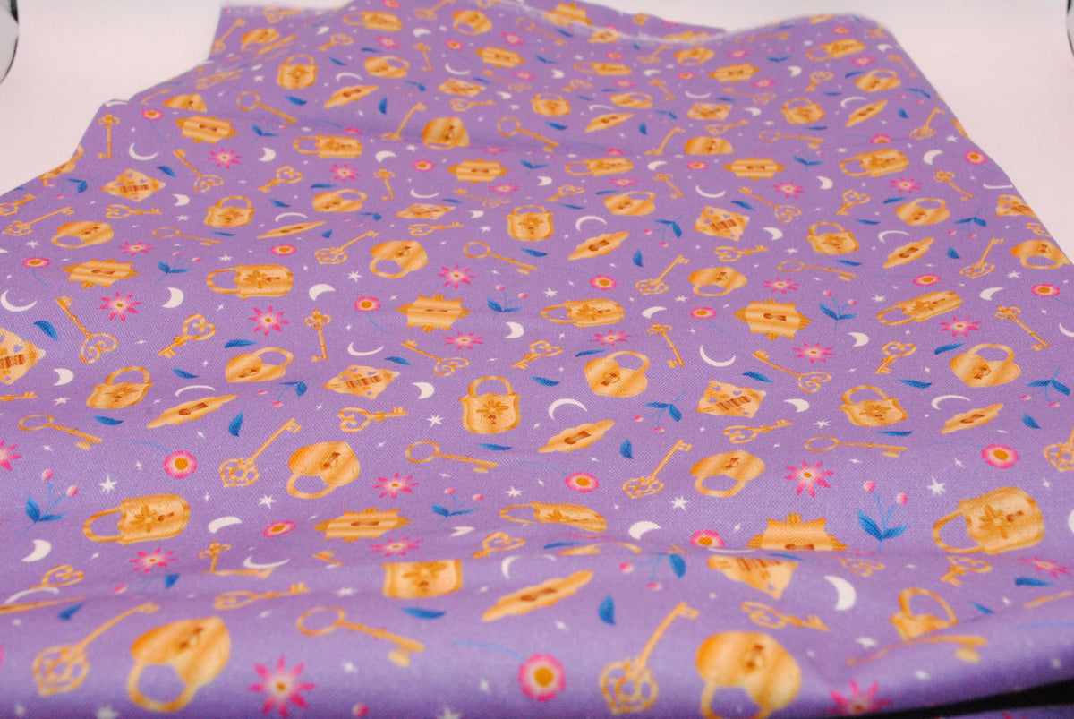 Kimberley Hind Lock & key 100% cotton fabric