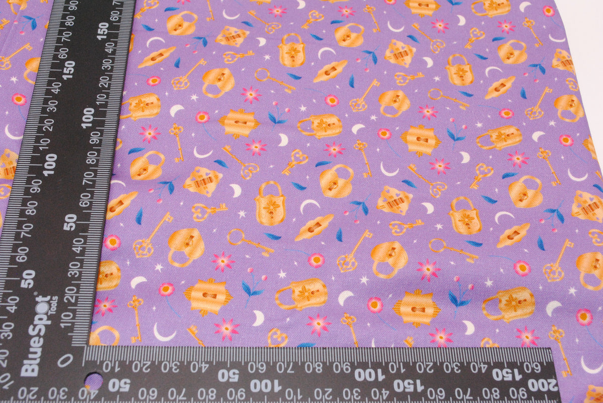 Kimberley Hind Lock & key 100% cotton fabric