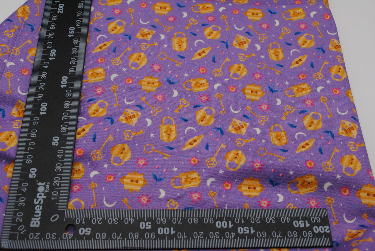 Kimberley Hind Lock & key 100% cotton fabric